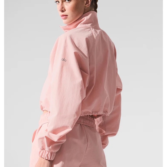 Alo Pink Quarter-Zip Pullover - Picture 3 of 3